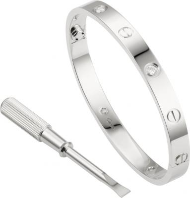 Cartier taşlı çelik vidalı model bileklik