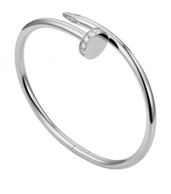 Cartier Taşlı Gümüş Çivili Bileklik